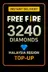 Free Fire 3240 Diamonds Top-Up (Malaysia)