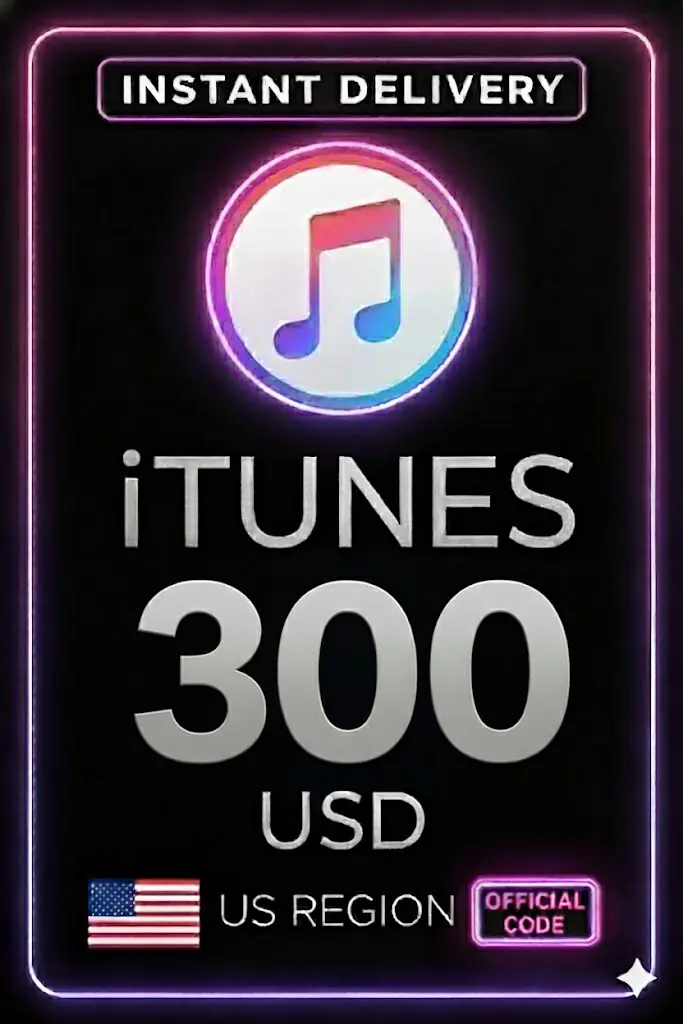 iTunes Geschenkkarte - 300 US$ iTunes Geschenkkarte - 300 US$