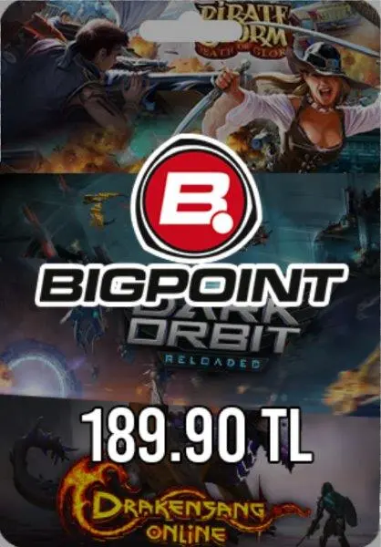 Bigpoint 189,90 TL Gutschein Bigpoint 189,90 TL Gutschein