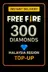 Free Fire 300 Diamonds Top-Up (Malaysia)