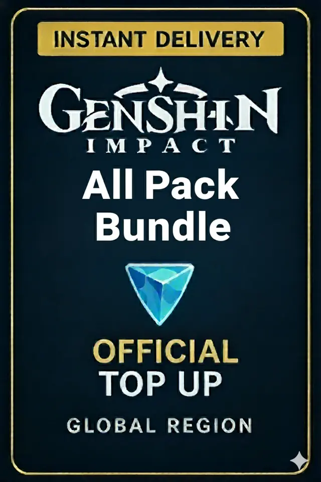 Genshin Impact Paquete Completo Recarga Tarjeta de Regalo