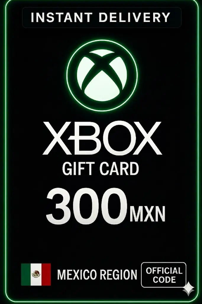 Tarjeta de Regalo Xbox Live 300 MXN Cartera Tarjeta de Regalo Xbox Live 300 MXN Cartera