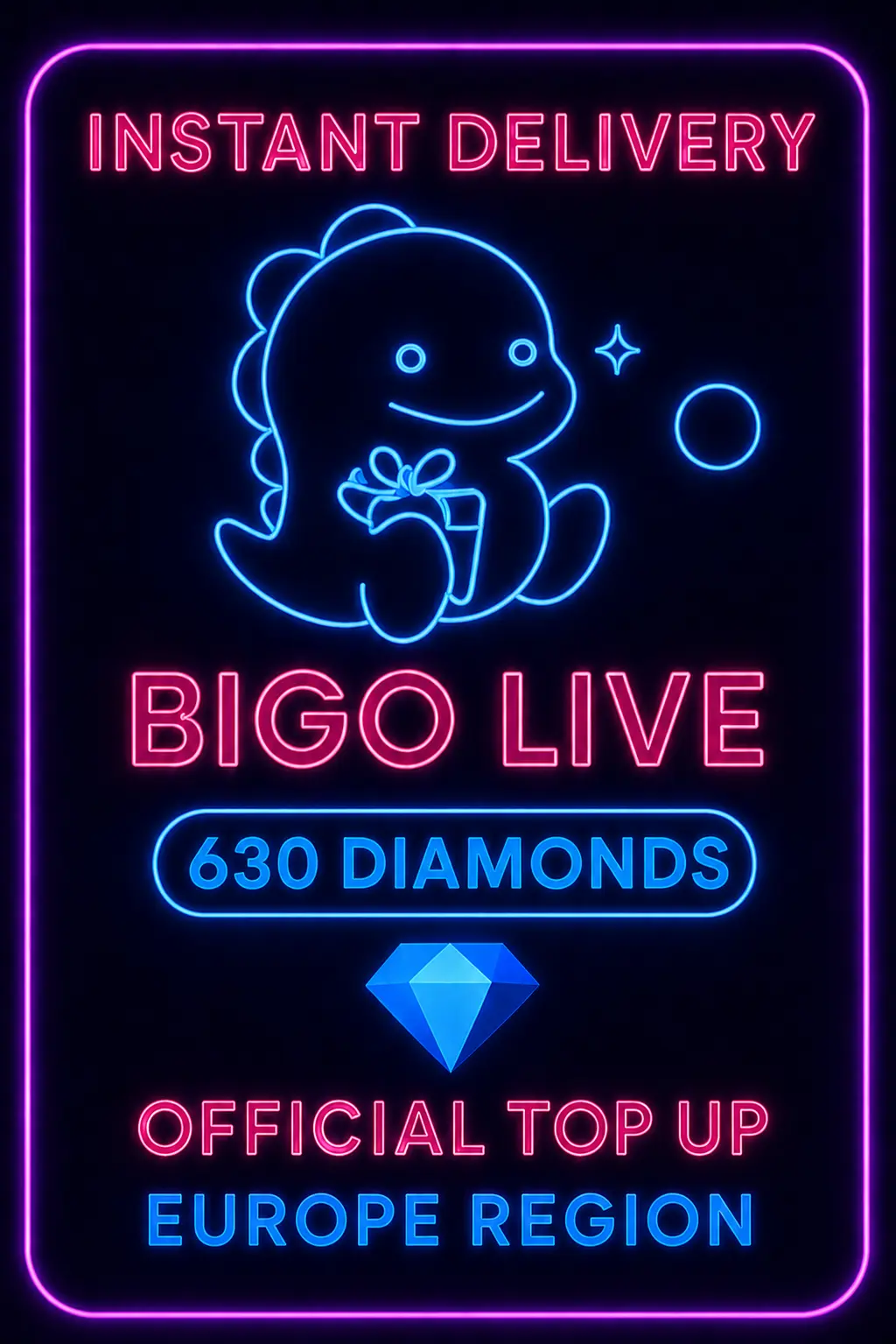 Bigo Live - 630 Diamonds (Top-Up) (EU)