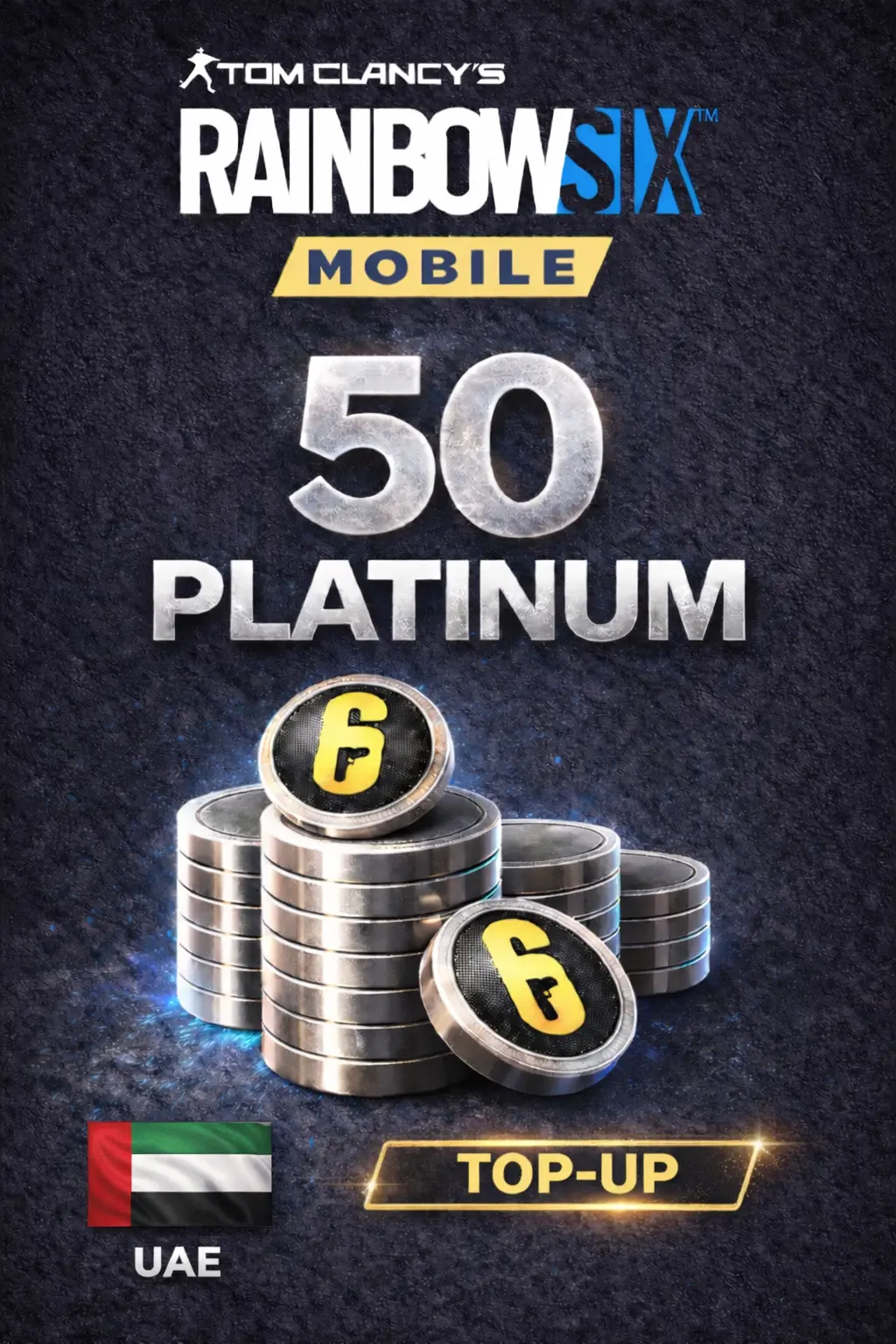 Rainbow Six Mobile - 50 Platinum Top-Up (UAE)