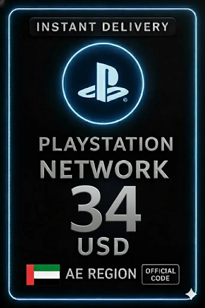 بطاقة PSN 34 دولار أمريكي AE بطاقة PSN 34 دولار أمريكي AE