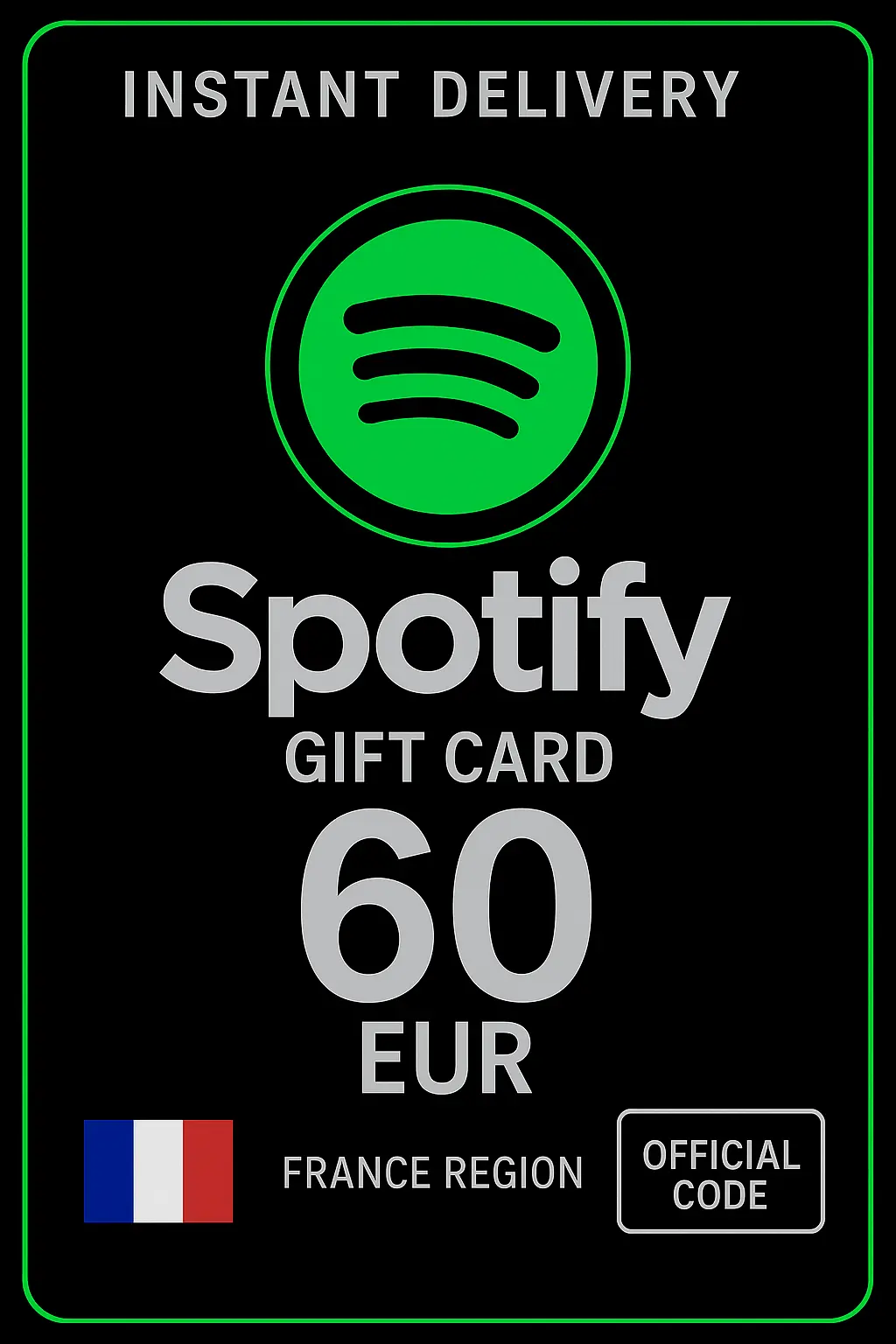 Spotify Gift Card France - 60 EUR FR Spotify Gift Card France - 60 EUR FR