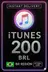 Carta Regalo iTunes - 200 BRL