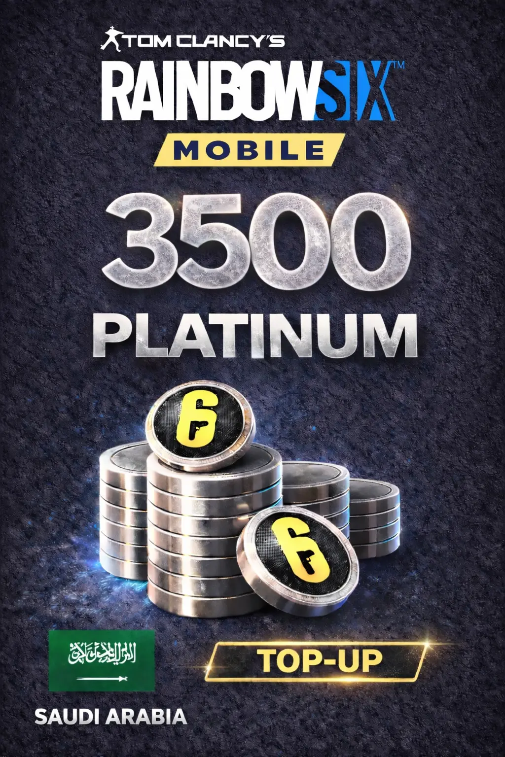 Rainbow Six Mobile - 3500 Platinum Top-Up (Saudi Arabia)