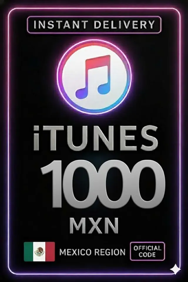 iTunes presentkort 1000 MXN MX