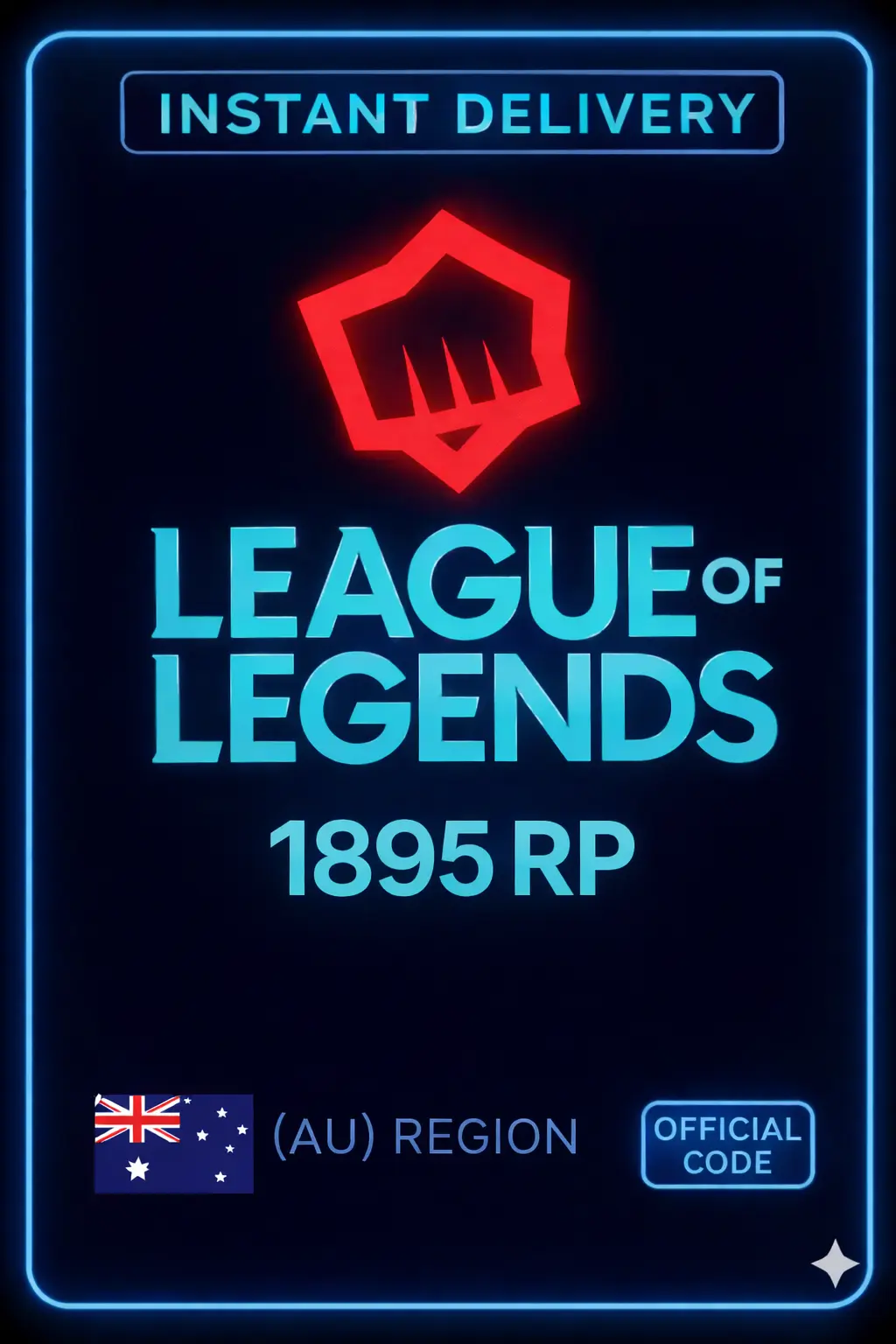 Riot Points - 1895 RP (Australia)