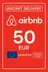 Airbnb Ajándékkártya - 50 EUR