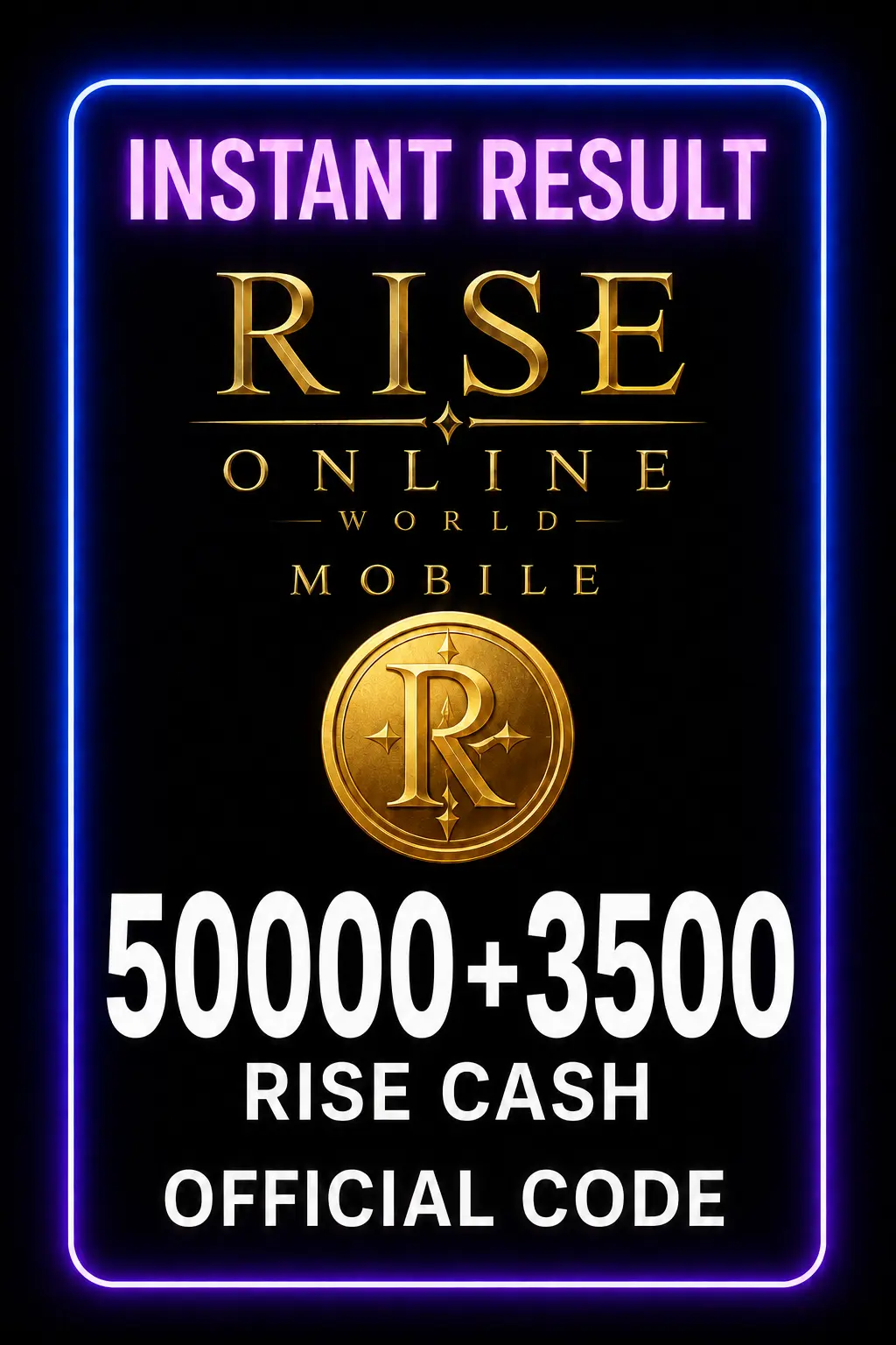 Rise Online World Mobile 50000 + 3500 Rise Cash