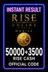 Rise Online World Mobile 50000 + 3500 Rise Cash