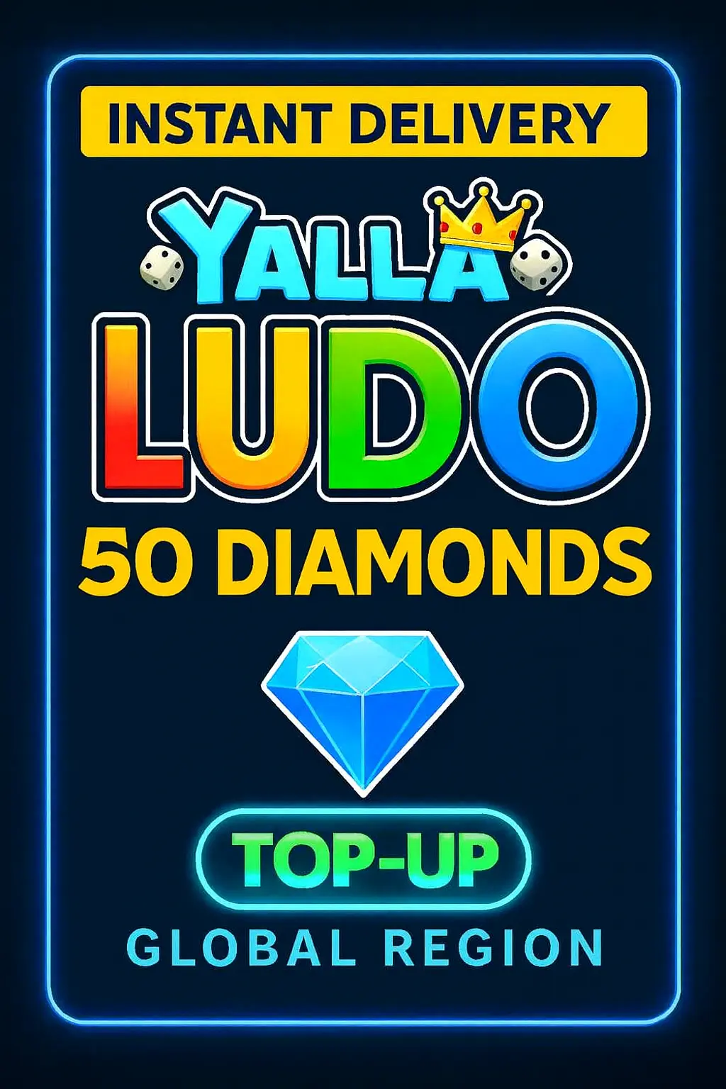 Yalla Ludo - 50 USD Dijamanta (Dopuna) Yalla Ludo - 50 USD Dijamanta (Dopuna)