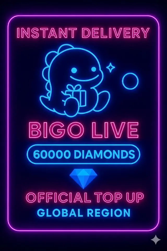 Bigo Live - 60000 Diamanten (Aufladen)