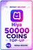 Hiya - 50000 Coins Top-Up (MENA)