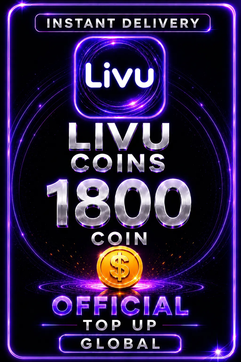 LivU - 1800 Coins Top Up (Global)