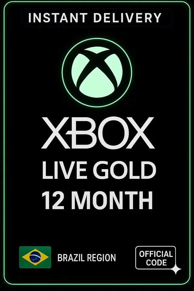 XBox Live Gold 12 Months Membership (Turkey - Brasil VPN)