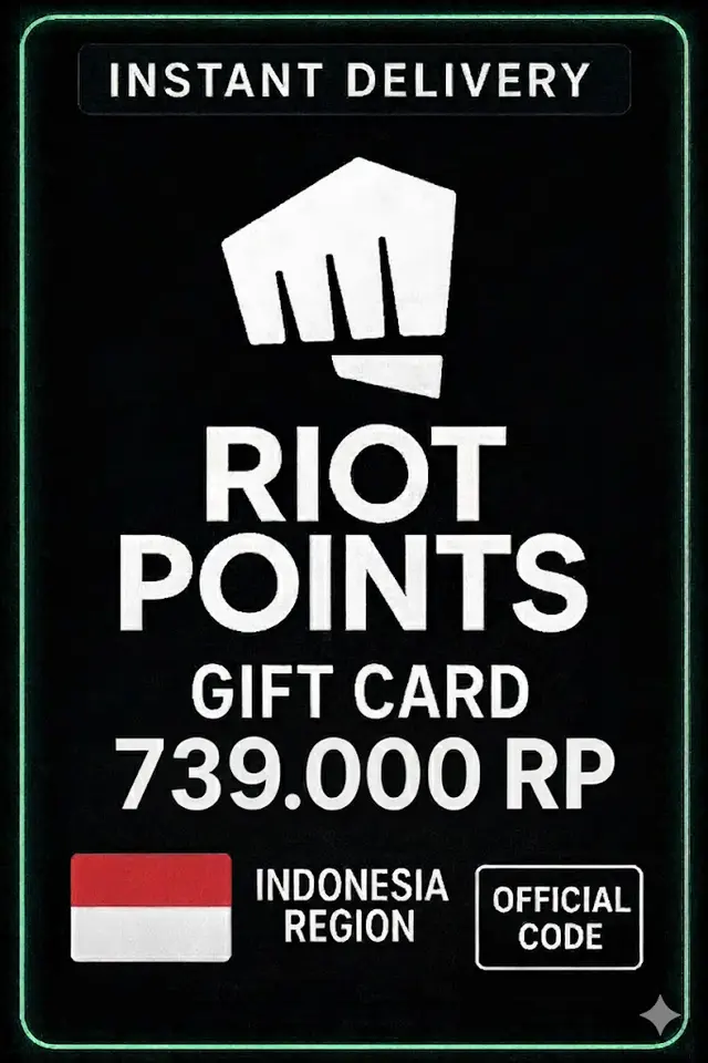 Riot Access Indonesia - 739.000 RP Tarjeta de Regalo