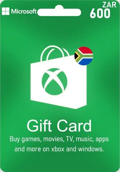 Xbox Live Gift Card 600 ZAR Wallet Xbox Live Gift Card 600 ZAR Wallet