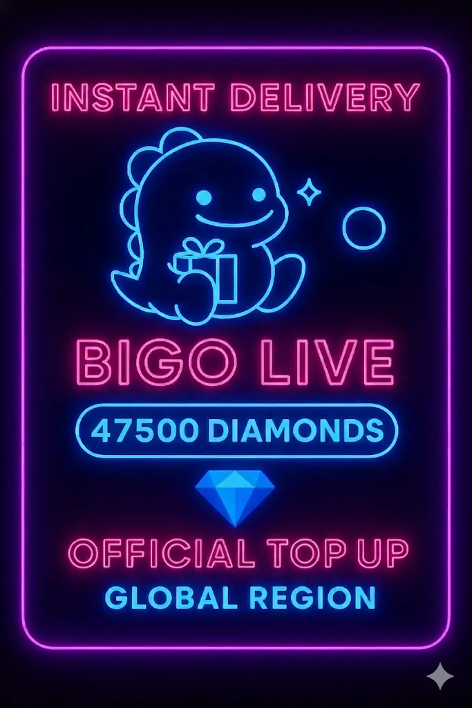 Bigo Live - 47500 Diamonds (Top-Up) Bigo Live - 47500 Diamonds (Top-Up)