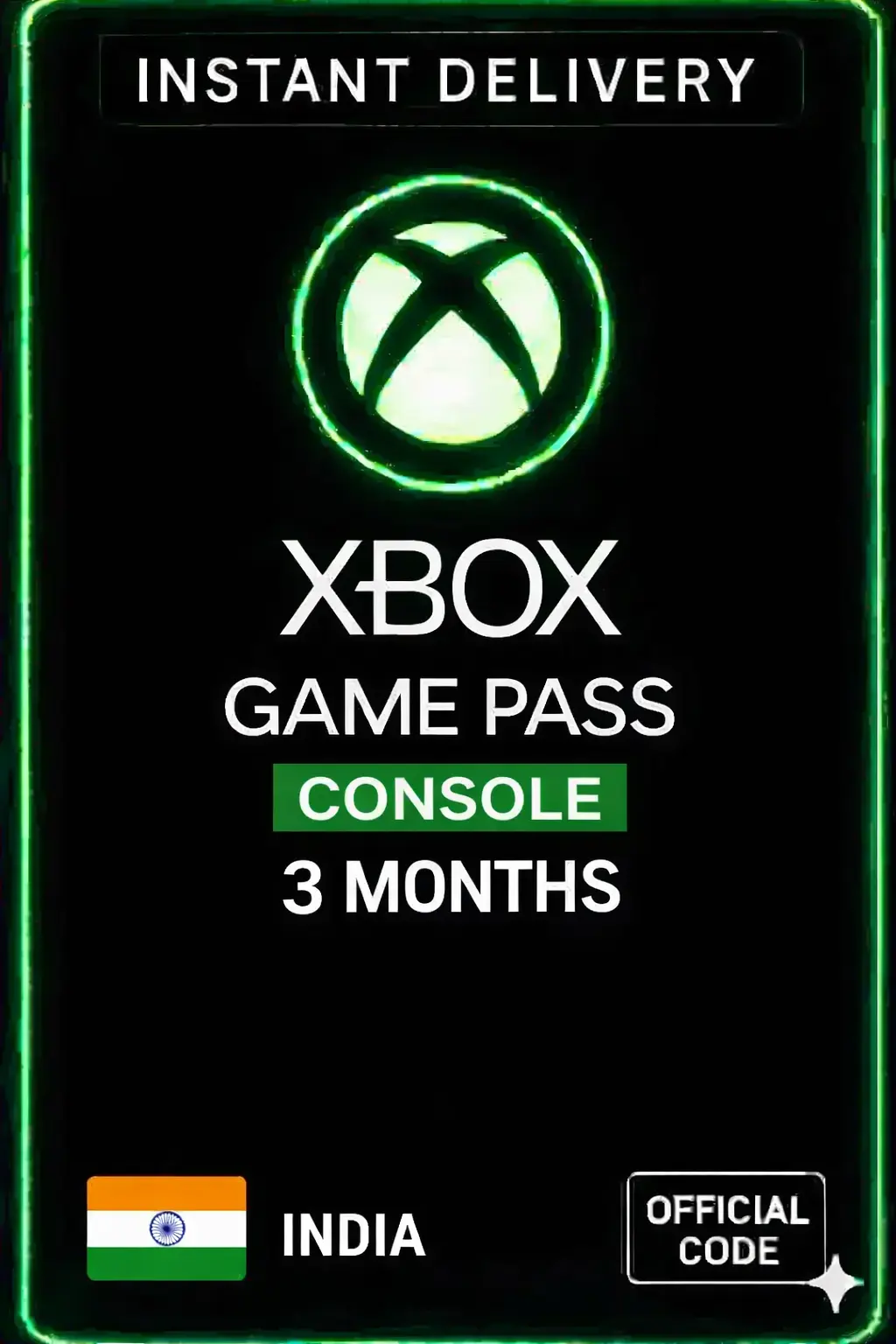 Xbox Game Pass Console 3 Months (India)