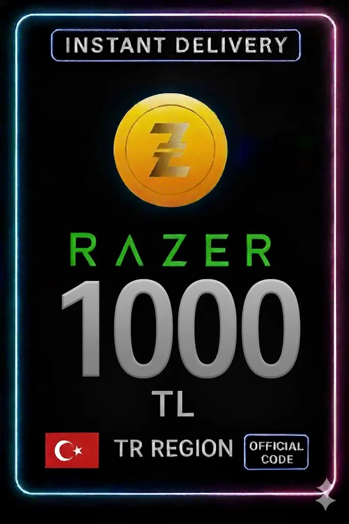 1000 TL Razer Gold Pin 1000 TL Razer Gold Pin