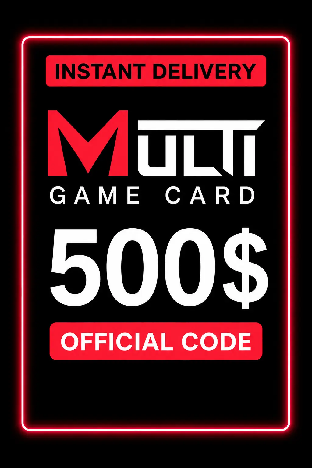 Multi Game Card 500$ ( 500,000 Points )