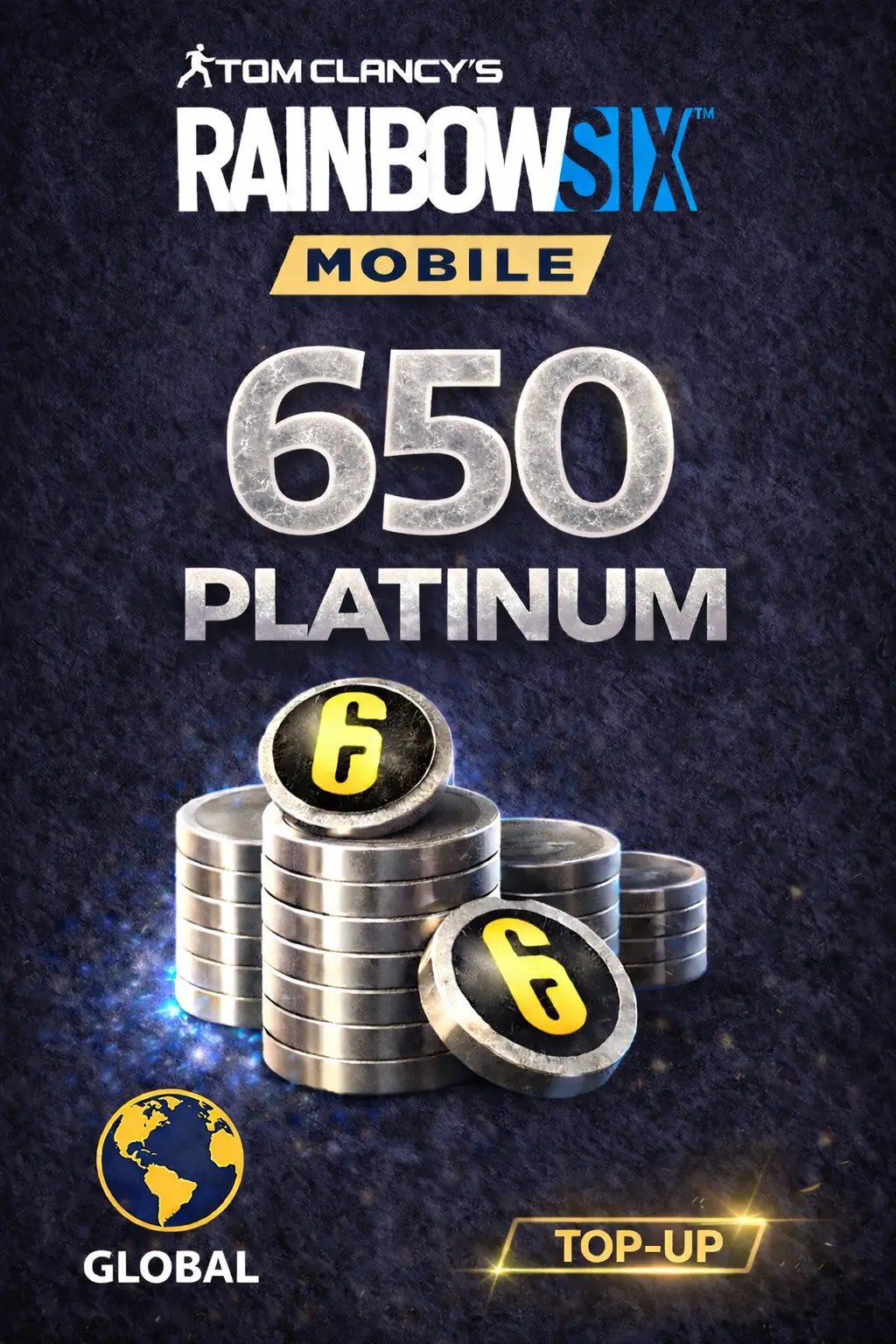 Rainbow Six Mobile - 650 Platinum Top-Up (Global)
