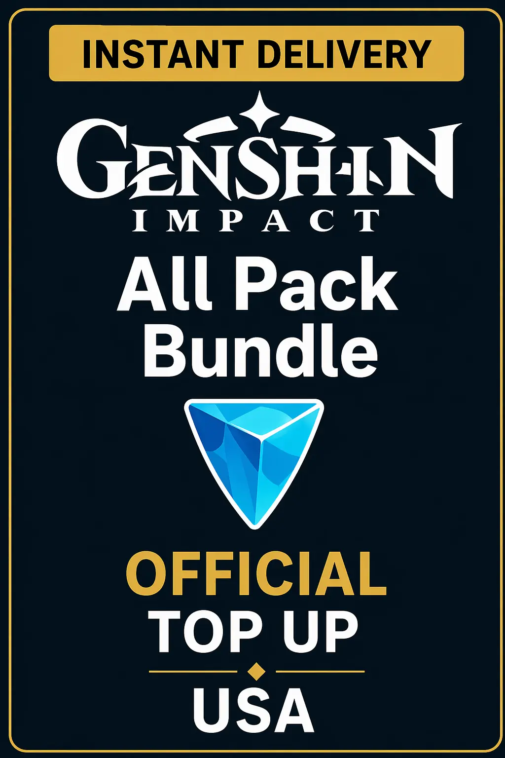 Genshin Impact All Pack Genesis Crystals Top Up (USA)