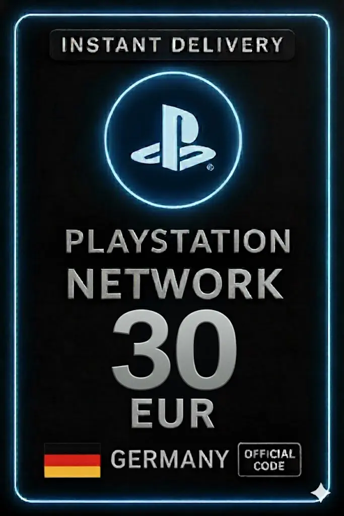 כרטיס PSN של פלייסטיישן 30 יורו גרמניה כרטיס PSN של פלייסטיישן 30 יורו גרמניה