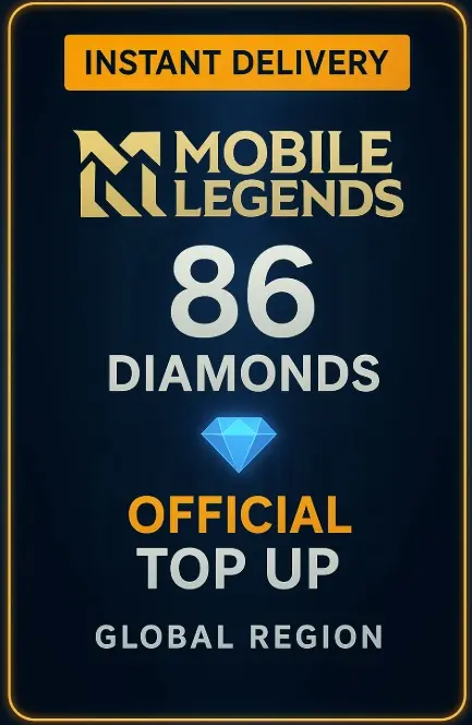 Mobile Legends - 86 Diamonds Top Up Mobile Legends - 86 Diamonds Top Up