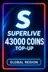 SuperLive 43.000 কয়েন শীর্ষ-আপ (বিশ্বব্যাপী)