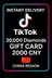 TikTok - Douyin 20.000 Diamonds Gift Card 2000 CNY