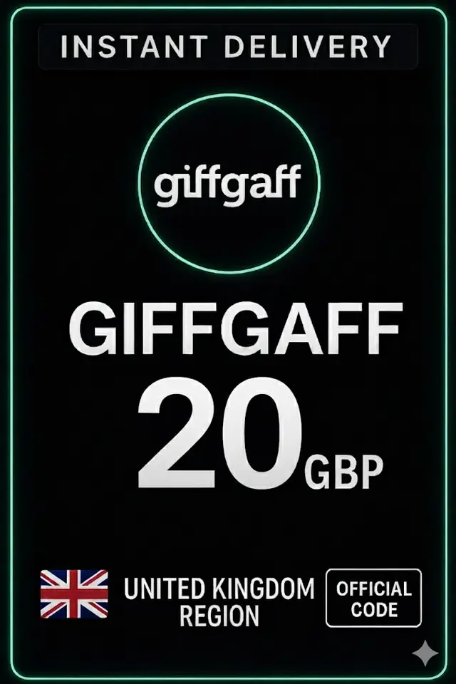 giffgaff שובר טעינה - 20 פאונד