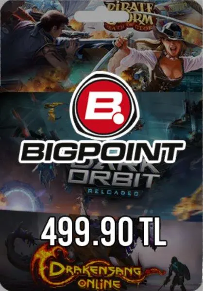 Bigpoint 499,90 TL Gutschein Bigpoint 499,90 TL Gutschein