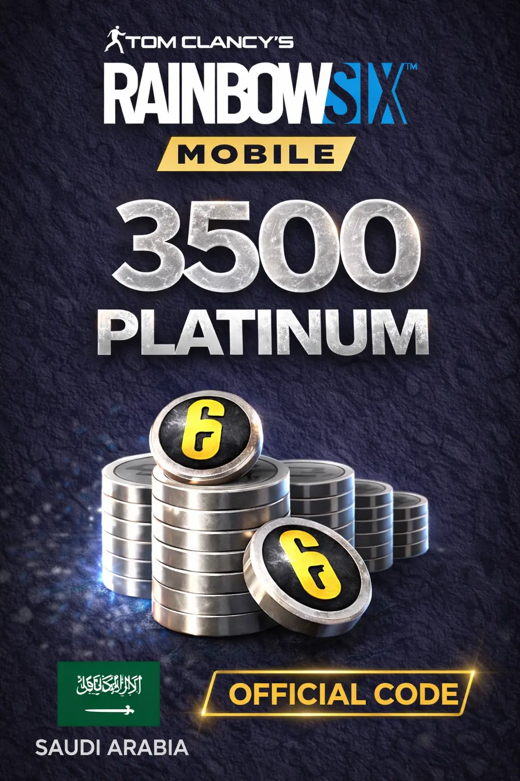 Rainbow Six Mobile - 3500 Platinum Code (Saudi Arabia)