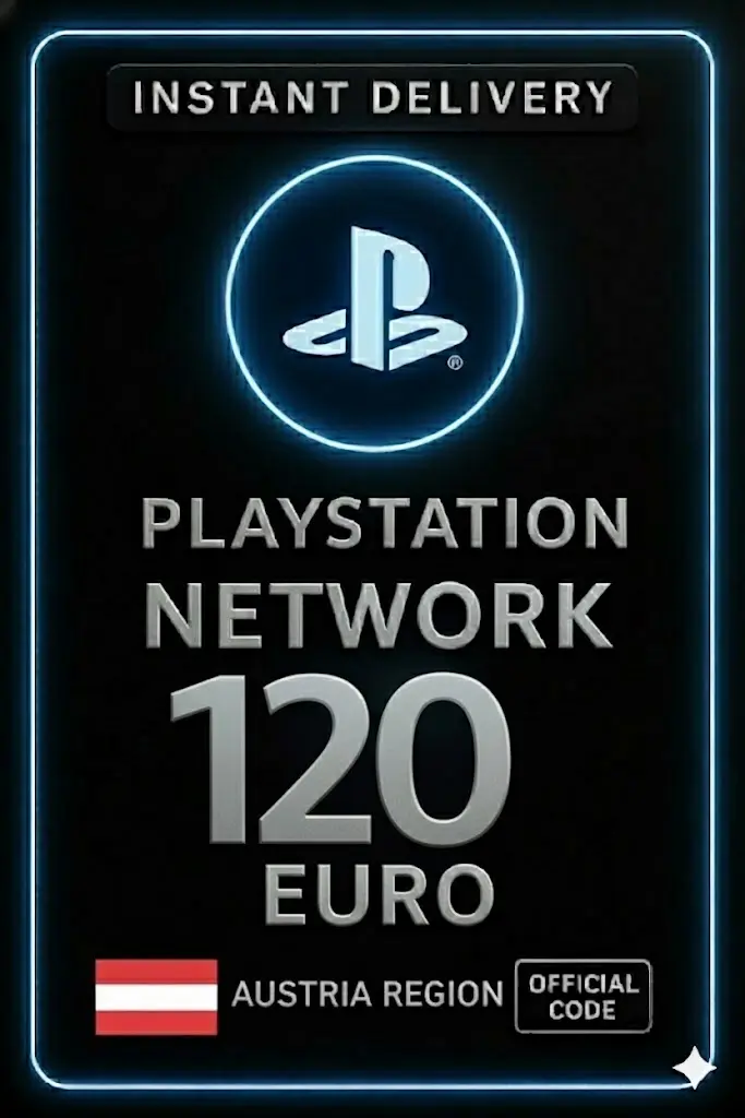 Playstation PSN Kártya 120 Euro AT Playstation PSN Kártya 120 Euro AT