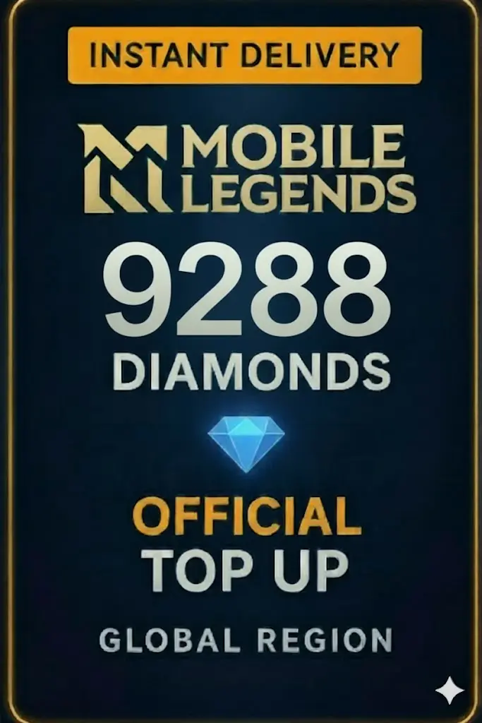 Mobile Legends - 9288 Diamonds Top Up Mobile Legends - 9288 Diamonds Top Up