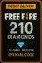 免费火灾 210 + 21 钻石（全球）