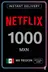 Tarjeta de Regalo Netflix 1000 MXN