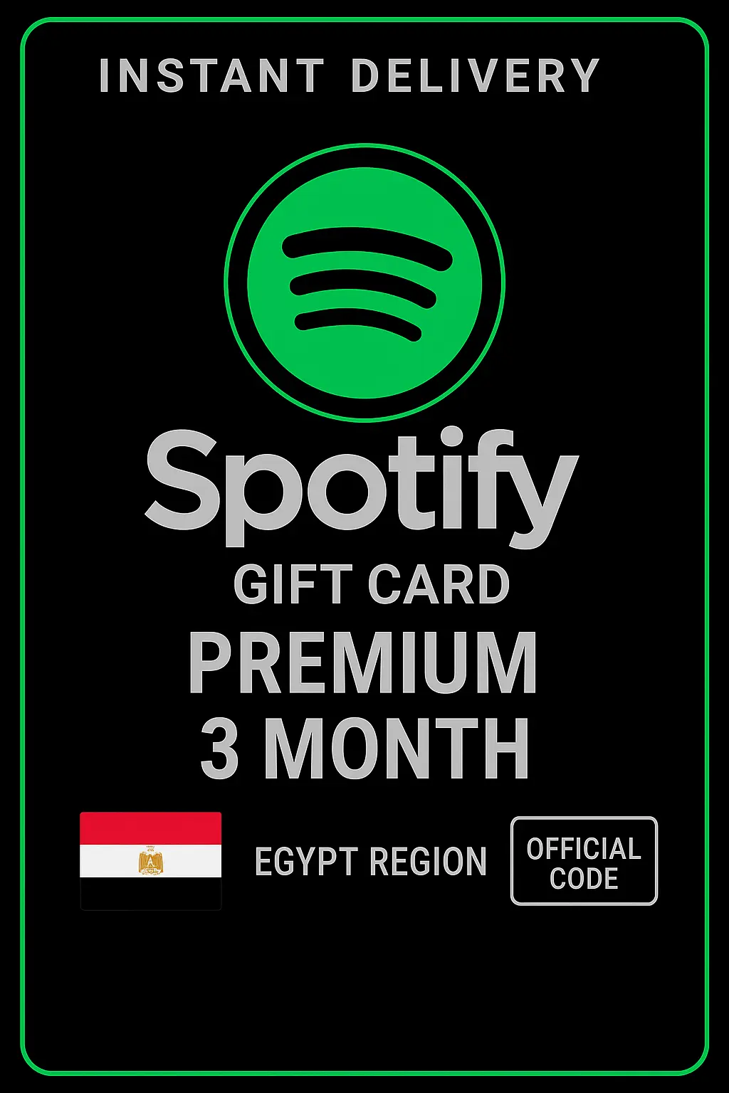 Spotify Gift Card Egypt - 3 Month Premium Spotify Gift Card Egypt - 3 Month Premium