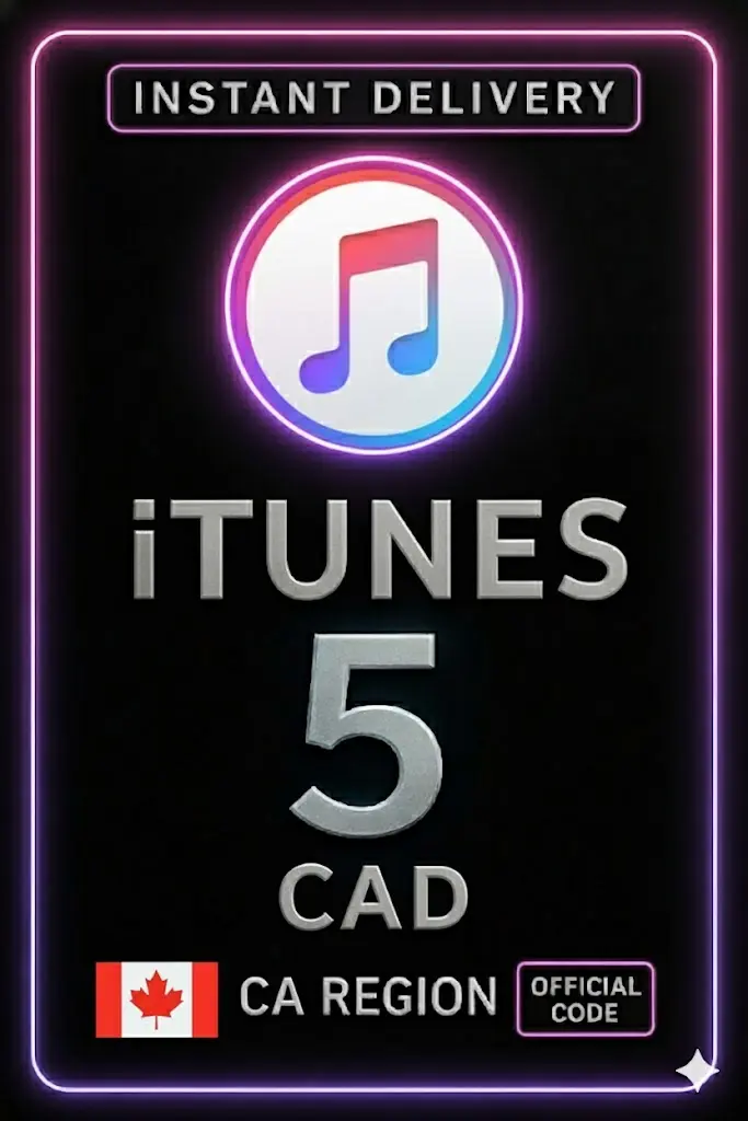 Carta Regalo iTunes 5 CAD CA Carta Regalo iTunes 5 CAD CA