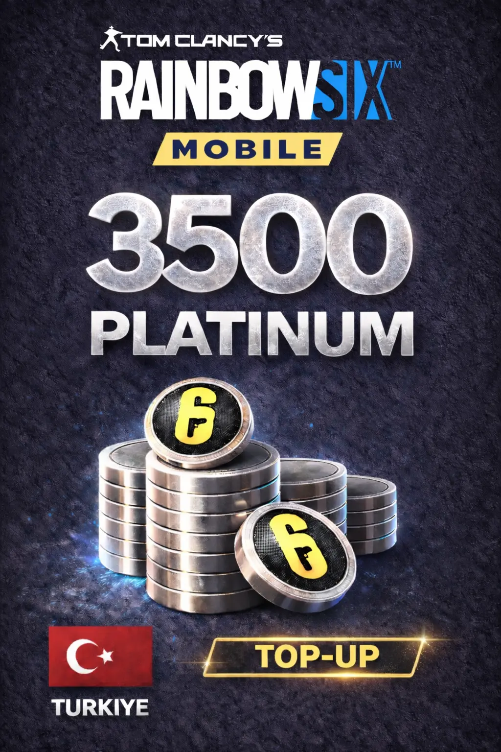 Rainbow Six Mobile - 3500 Platinum Top-Up (Turkiye)