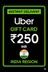 Uber poklon kartica - 250 INR