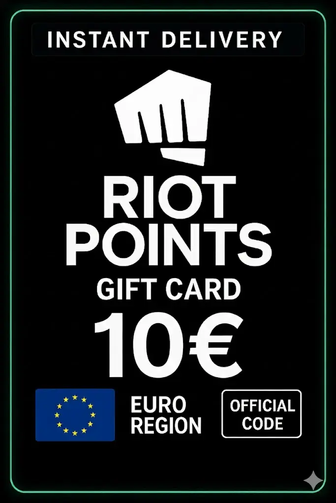 Riot Points EU NORDIC/EAST 10 Euro Riot Points EU NORDIC/EAST 10 Euro