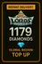 Lords Mobile 1179 Diamantes Recarga