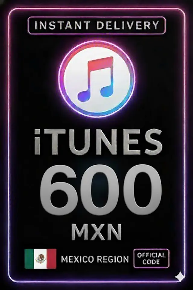 iTunes presentkort 600 MXN MX