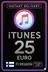 iTunes lahjakortti 25 € FI