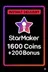 StarMaker 1600コイン + 200ボーナストップアップ